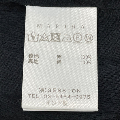 MARIHA Mariha 黑色纯棉无袖连衣裙 连衣裙