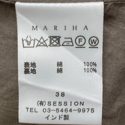 MARIHA Mariha 灰褐色棉质无袖连衣裙 连衣裙