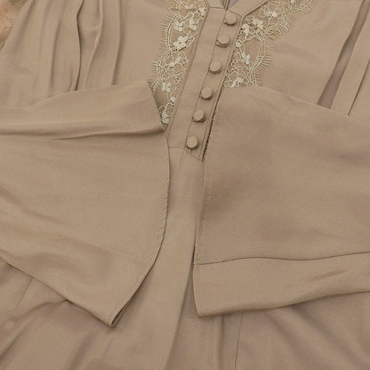 AMERI AMERI FLARE SATIN DRESS 连衣裙 女士 米色 S 连衣裙 S 女士