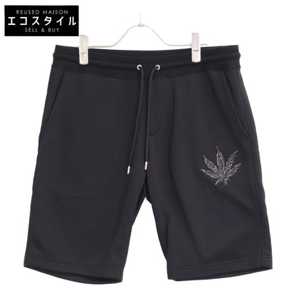 MRP534 BLACK LEAF SWEAT SHORTS Sweat Shorts Bottoms 5 Men's