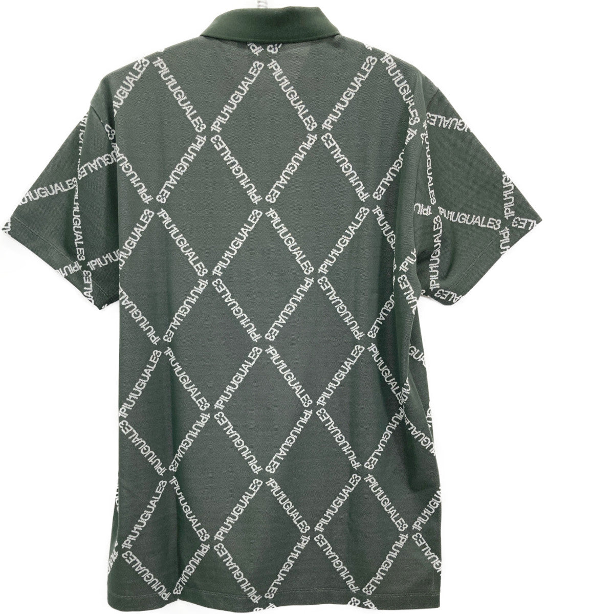 【GOLF】【×Hiromichi Toga】GRK062 KHAKI ARGYLE LOGO Short Sleeve Shirt Tops V Men's