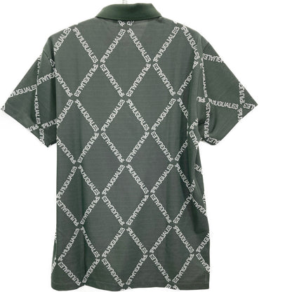 【GOLF】【×Hiromichi Toga】GRK062 KHAKI ARGYLE LOGO Short Sleeve Shirt Tops V Men's