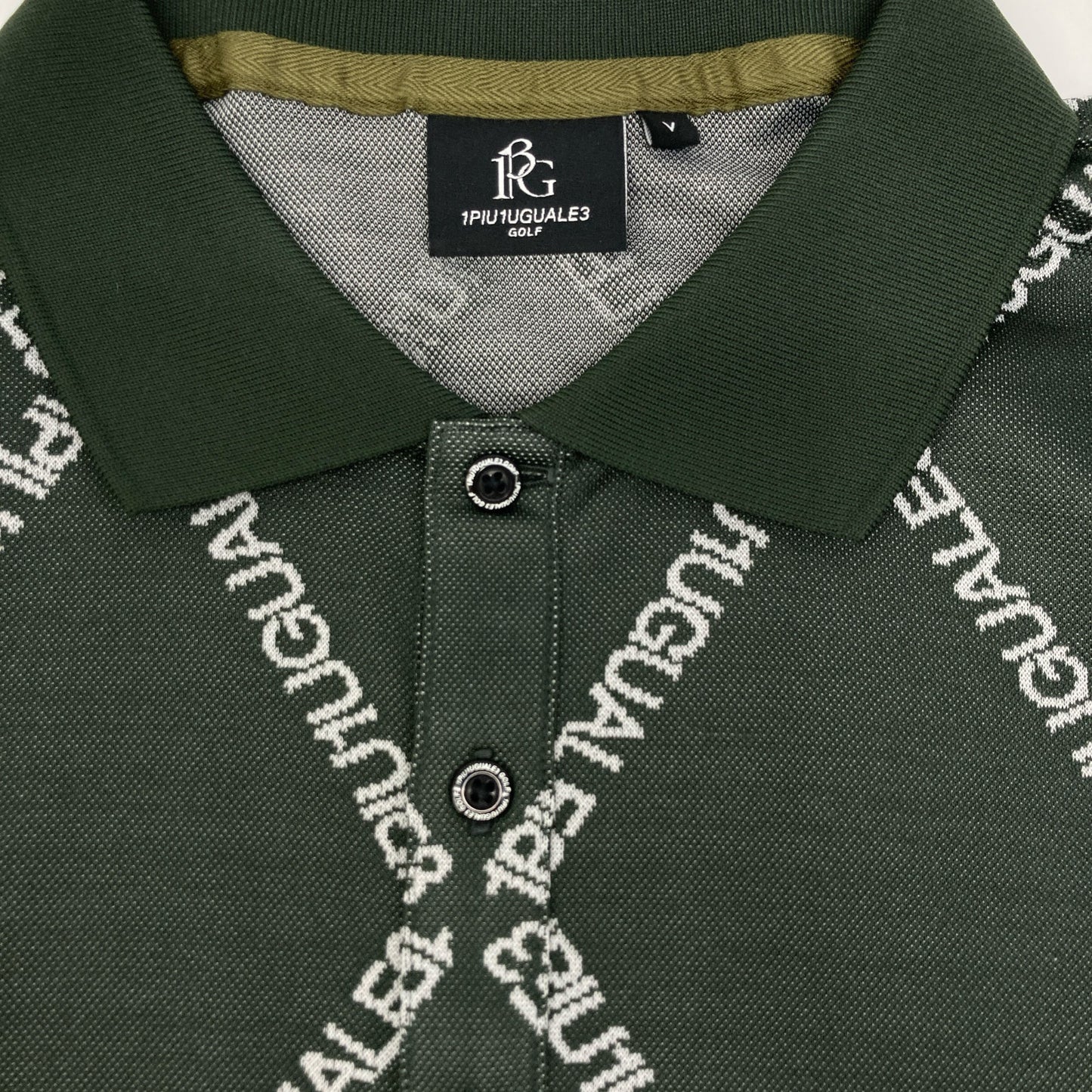 【GOLF】【×Hiromichi Toga】GRK062 KHAKI ARGYLE LOGO Short Sleeve Shirt Tops V Men's