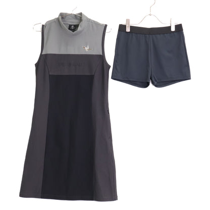[GOLF] GST156 Gray Side Switch Sleeveless Polo Dress 2 for Women
