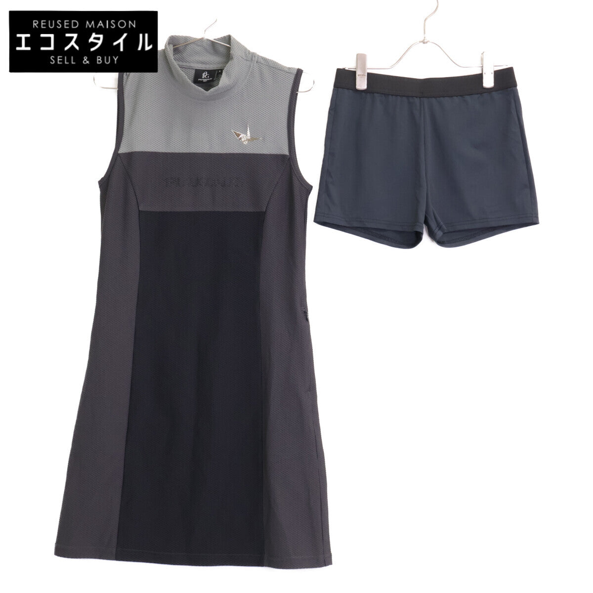 [GOLF] GST156 Gray Side Switch Sleeveless Polo Dress 2 for Women