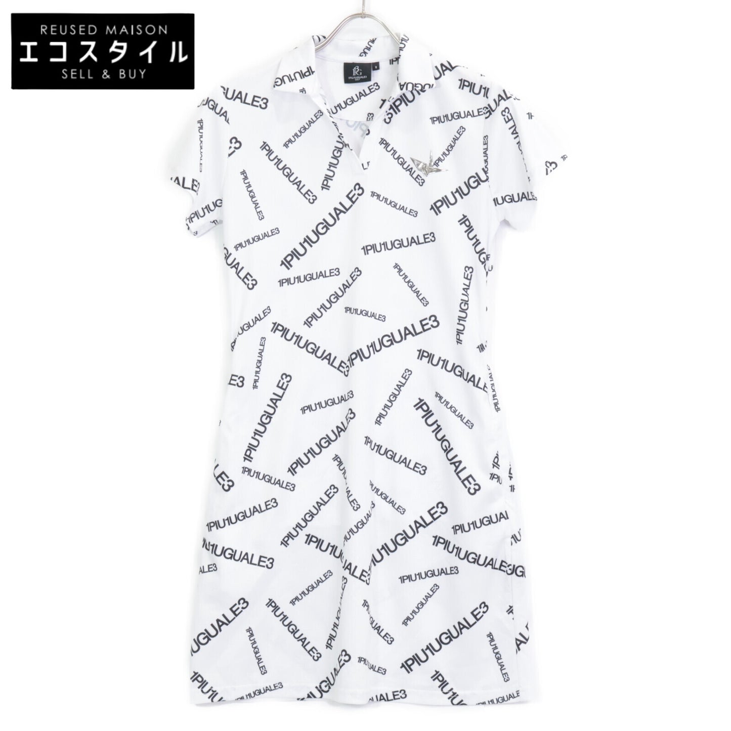 【GOLF】GST153 White Random Logo Mini Dress II Women's