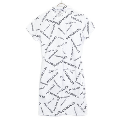 【GOLF】GST153 White Random Logo Mini Dress II Women's