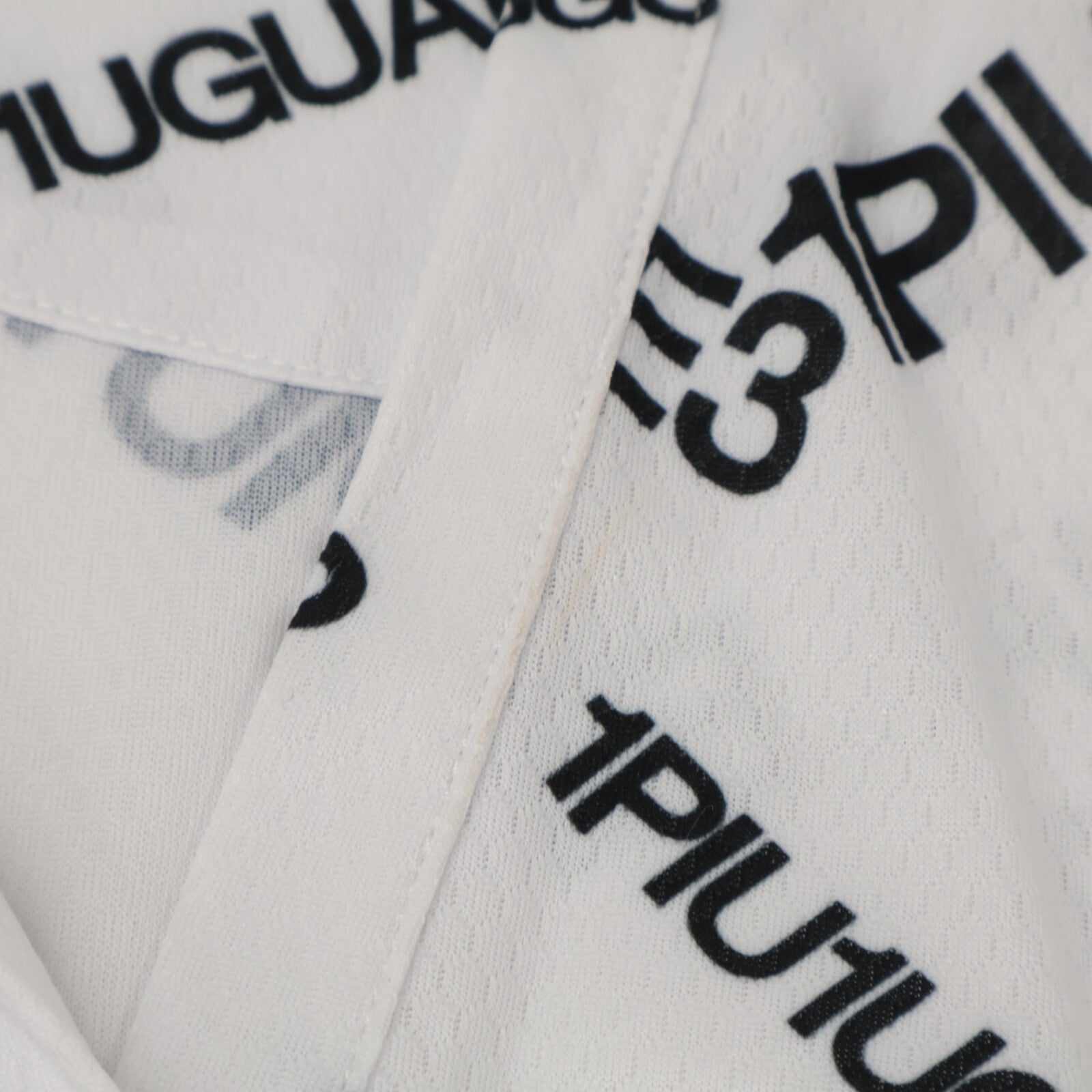 1piu1uguale3 Uno Piu Uno Uguale 3 [GOLF] GST153 White Random Logo Mini Dress