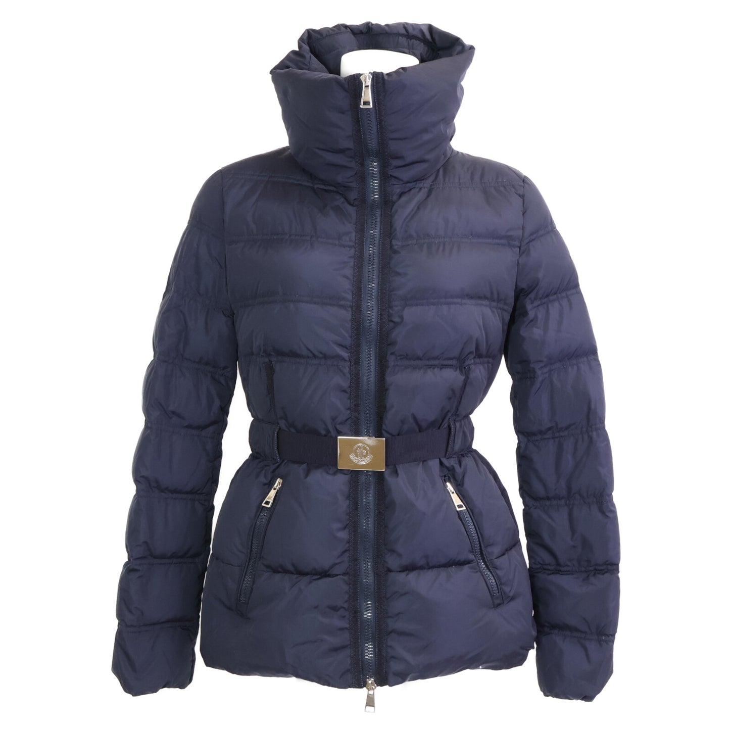 Domestic genuine ALOUETTE down jacket with belt, size 0 for women