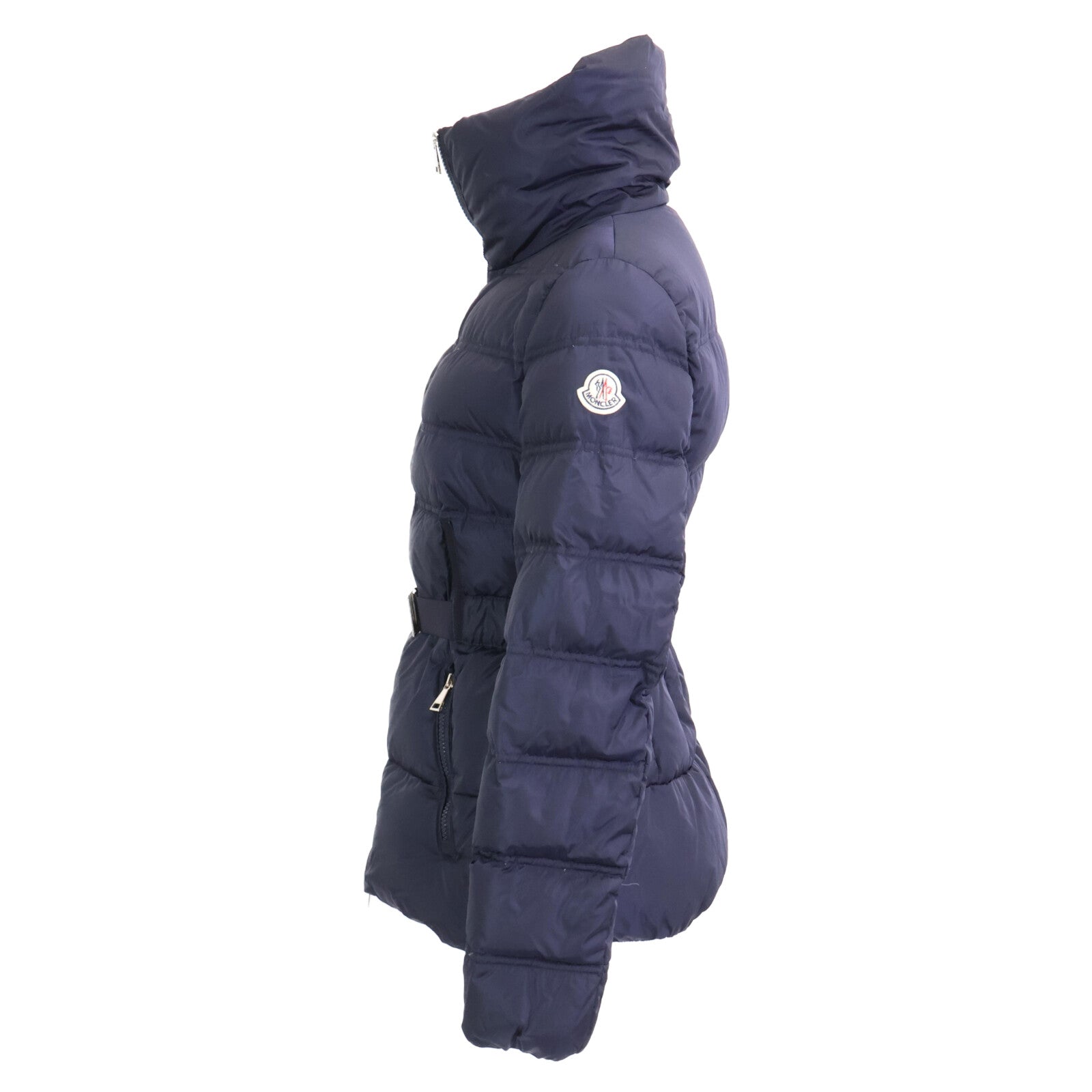 Domestic genuine ALOUETTE down jacket with belt, size 0 for women