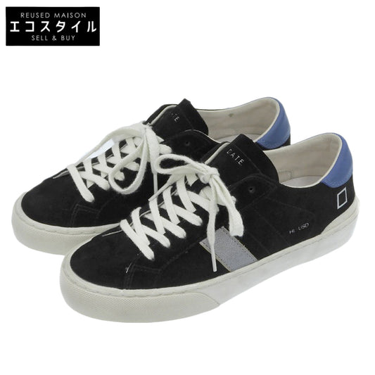 D.A.T.E. デイト HILL LOW USED BLACK スエード ローカット スニーカー シューズ レディー ス ブラック 23.5cm シューズ 4(UK) レディース