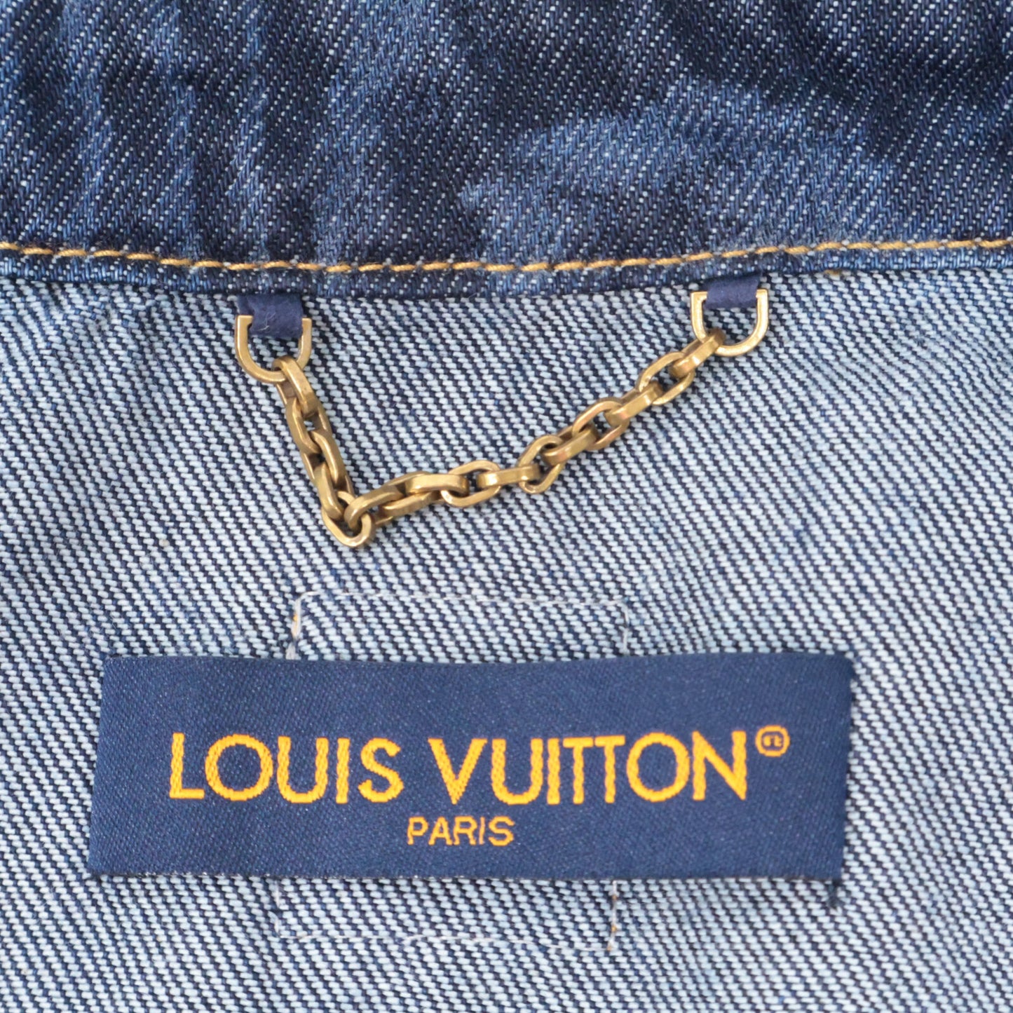 LOUIS VUITTON Louis Vuitton Excellent condition Domestic genuine 25SS RM252MM VON HTS17W 1AHVVJ Monogram Short Sleeve Denim Shirt Tops