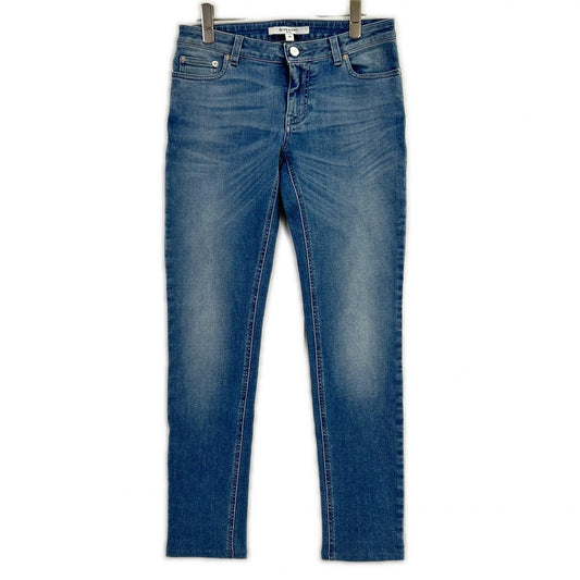 ﾌﾞﾙｰ ｺｯﾄﾝ ｽﾀｰﾃﾞｻﾞｲﾝ ｽｷﾆｰﾃﾞﾆﾑﾊﾟﾝﾂ ボトムス 38 レディース