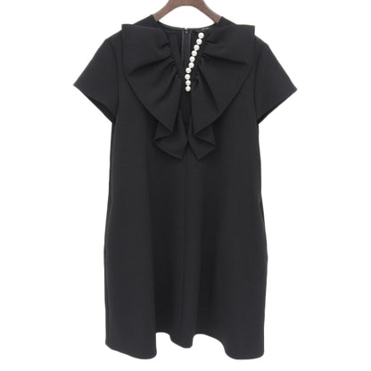YOKOCHAN Beautiful Volume Ruffle Pearl Dress - Women's Black F YCD-124-914 2024 Model Dress