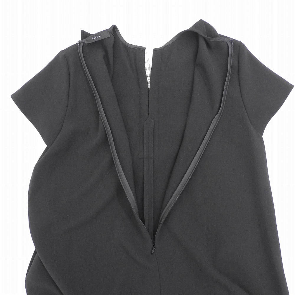 YOKOCHAN Beautiful Volume Ruffle Pearl Dress - Women's Black F YCD-124-914 2024 Model Dress