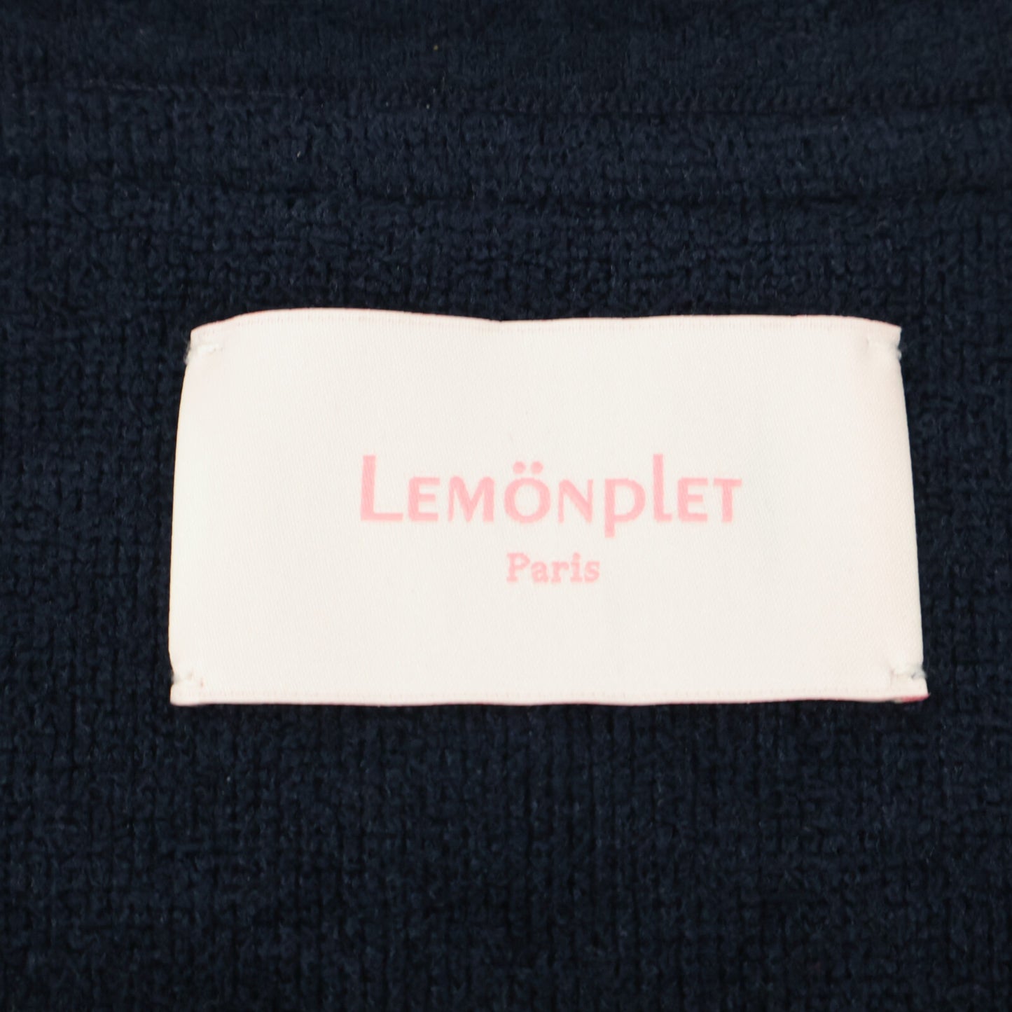 LEMONPLET Lemonplet Navy MIFERE Gold Button Cardigan Top S Ladies