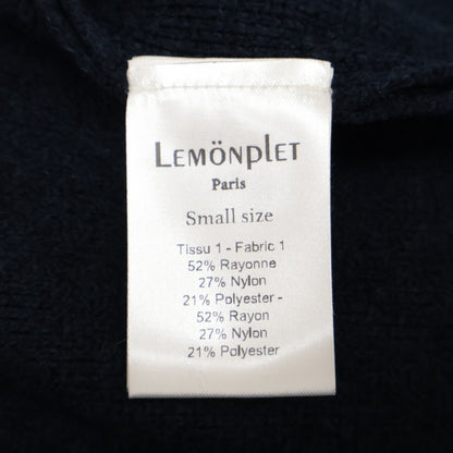 LEMONPLET Lemonplet Navy MIFERE Gold Button Cardigan Top S Ladies