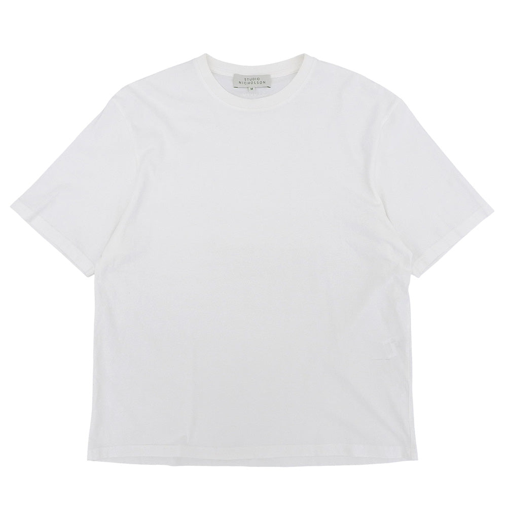 STUDIO NICHOLSON スタジオ ニコルソン 美品 コットン ショート スリーブ Tシャツ トップス メンズ ホワイト M トップス