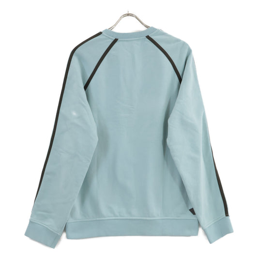 HERMES 爱马仕 21AW 浅蓝色 棉质 人字斜纹滚边 加绒 圆领套头卫衣 上衣