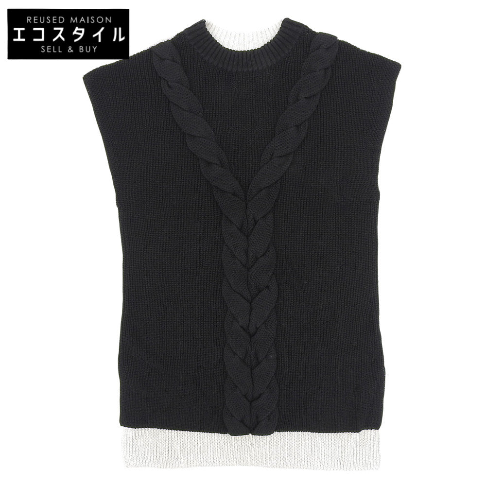 ADORE Adore Excellent condition Linen Cable Knit Top Women's Beige x Black 38 531-2170424 Top