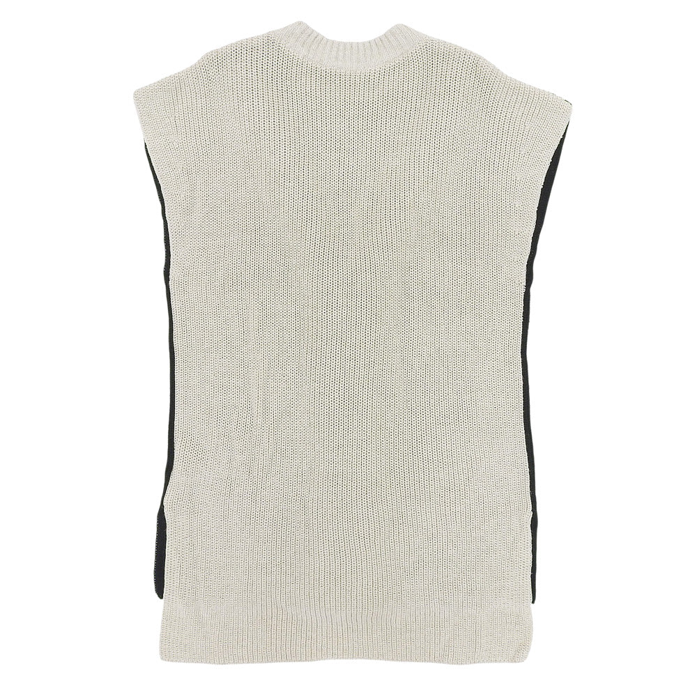 ADORE Adore Excellent condition Linen Cable Knit Top Women's Beige x Black 38 531-2170424 Top