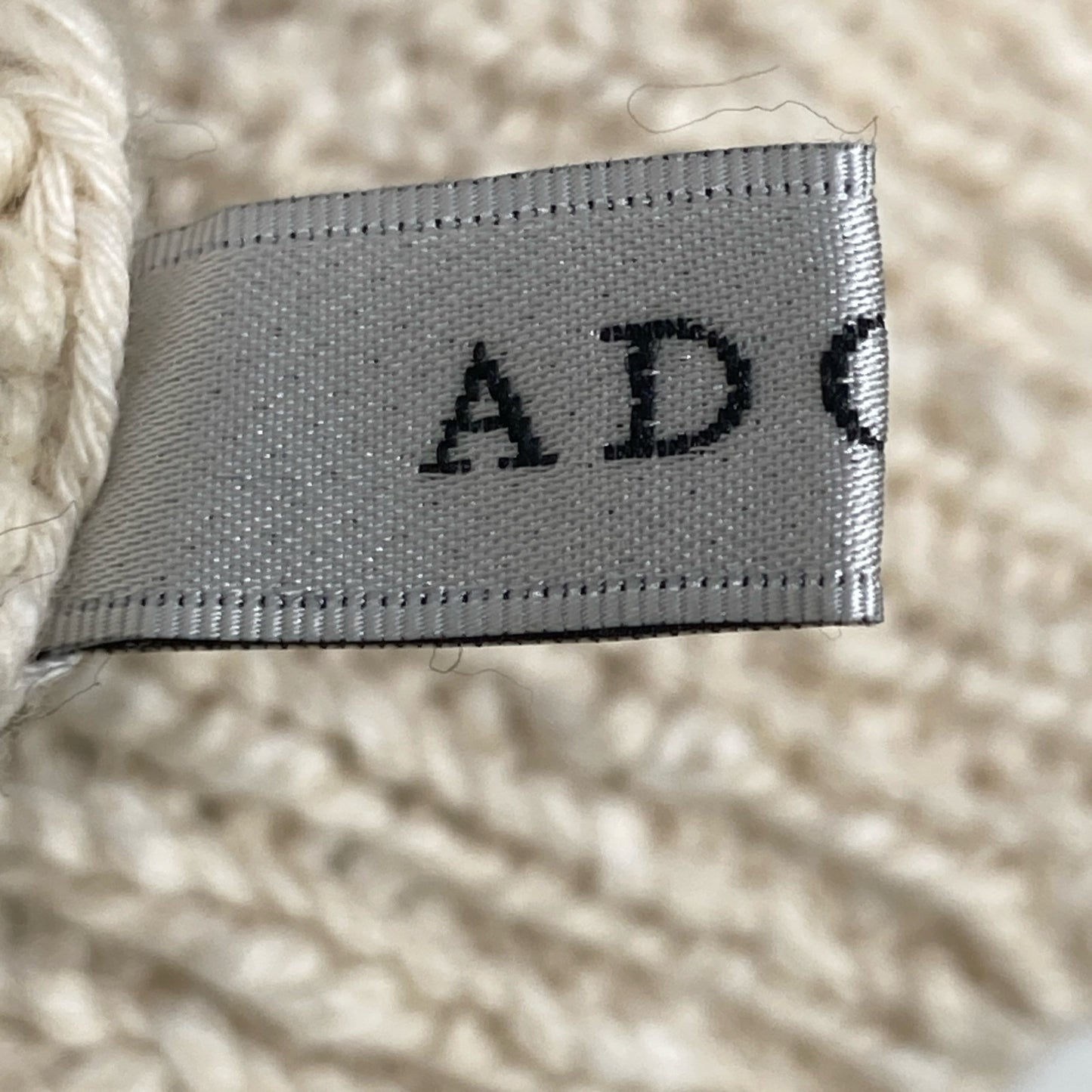 ADORE アドーア 531-2170212 ホワイト タリー糸スラブインターシャニット トップス