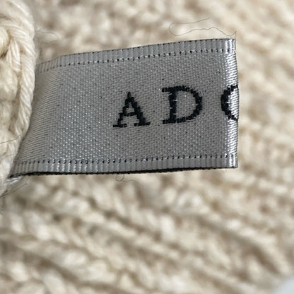 ADORE アドーア 531-2170212 ホワイト タリー糸スラブインターシャニット トップス