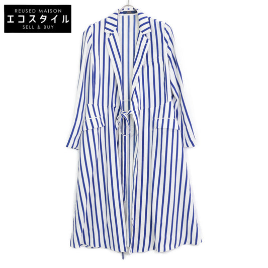 POLO RALPH LAUREN 拉夫·劳伦马球 蓝×白 条纹长款大衣 女款 4