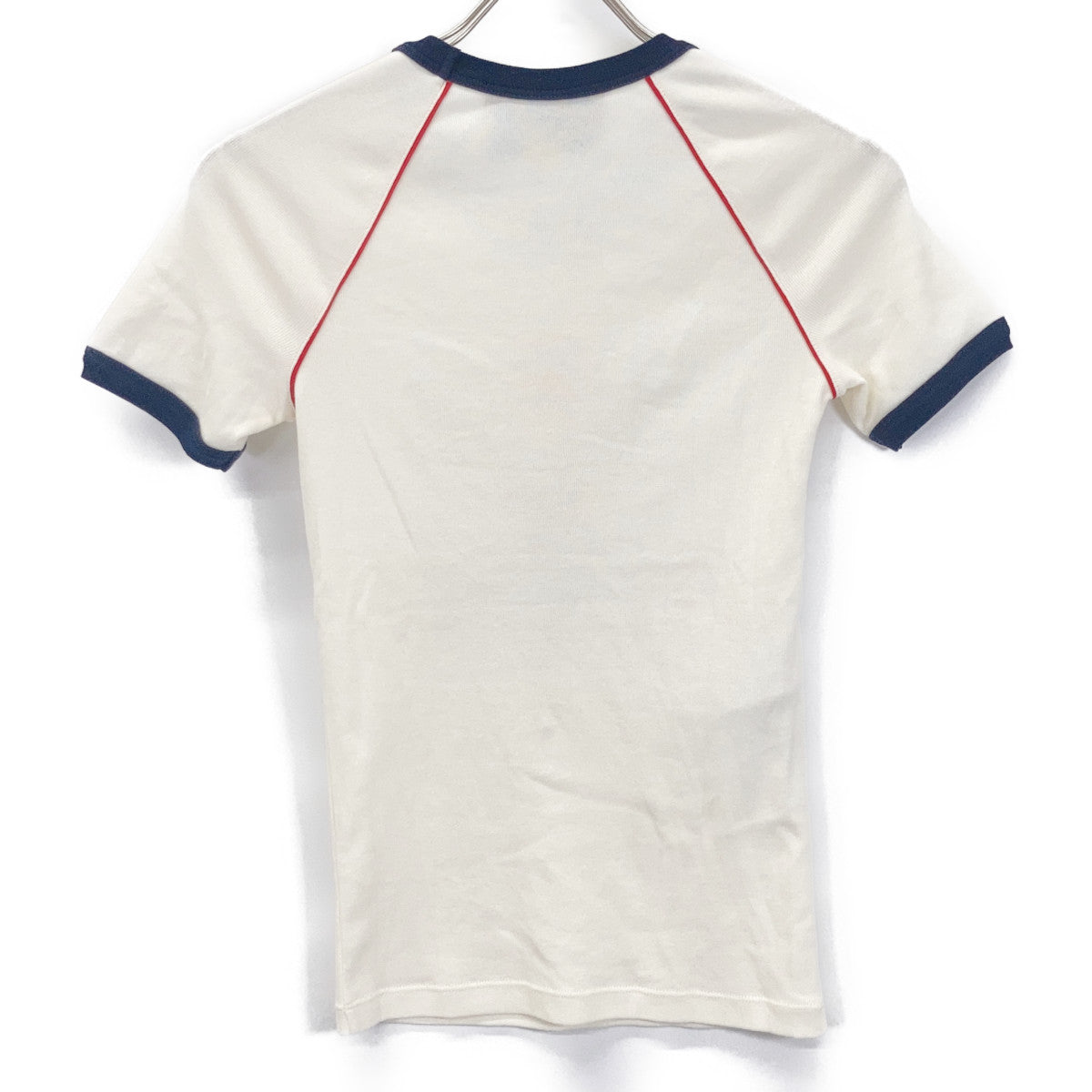 GUCCI 574386 White Tennis Cotton Jersey T-Shirt Tops