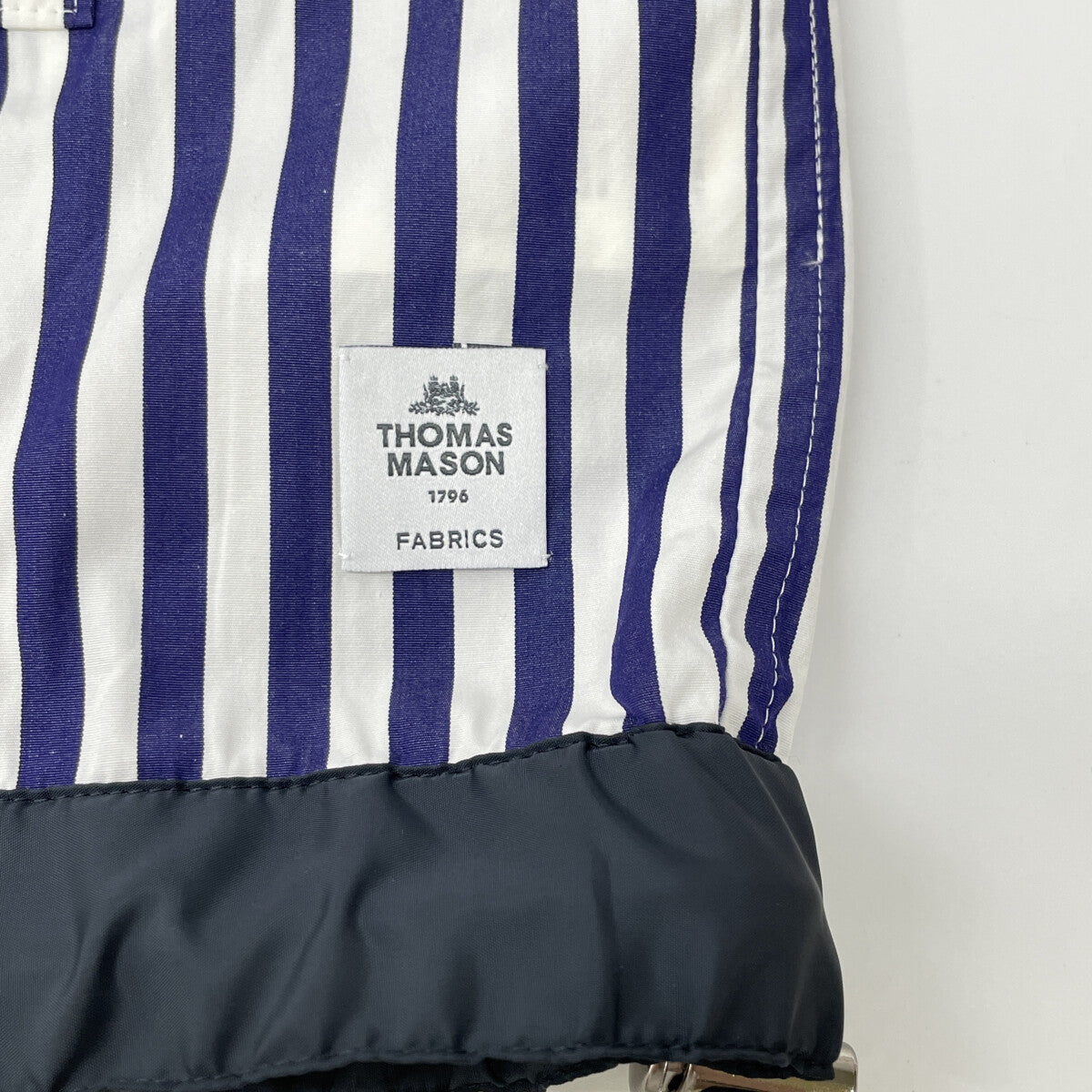 sacai sacai 23-06505 23SS 蓝白 Thomas Mason 条纹短袖衬衫 上衣