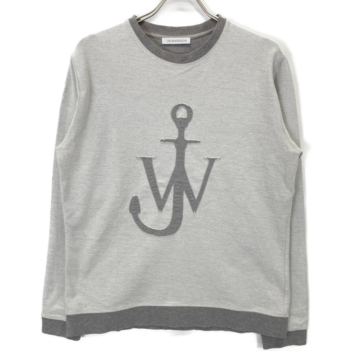 J.W.Anderson Grey Logo Pullover Sweatshirt Tops M Men's