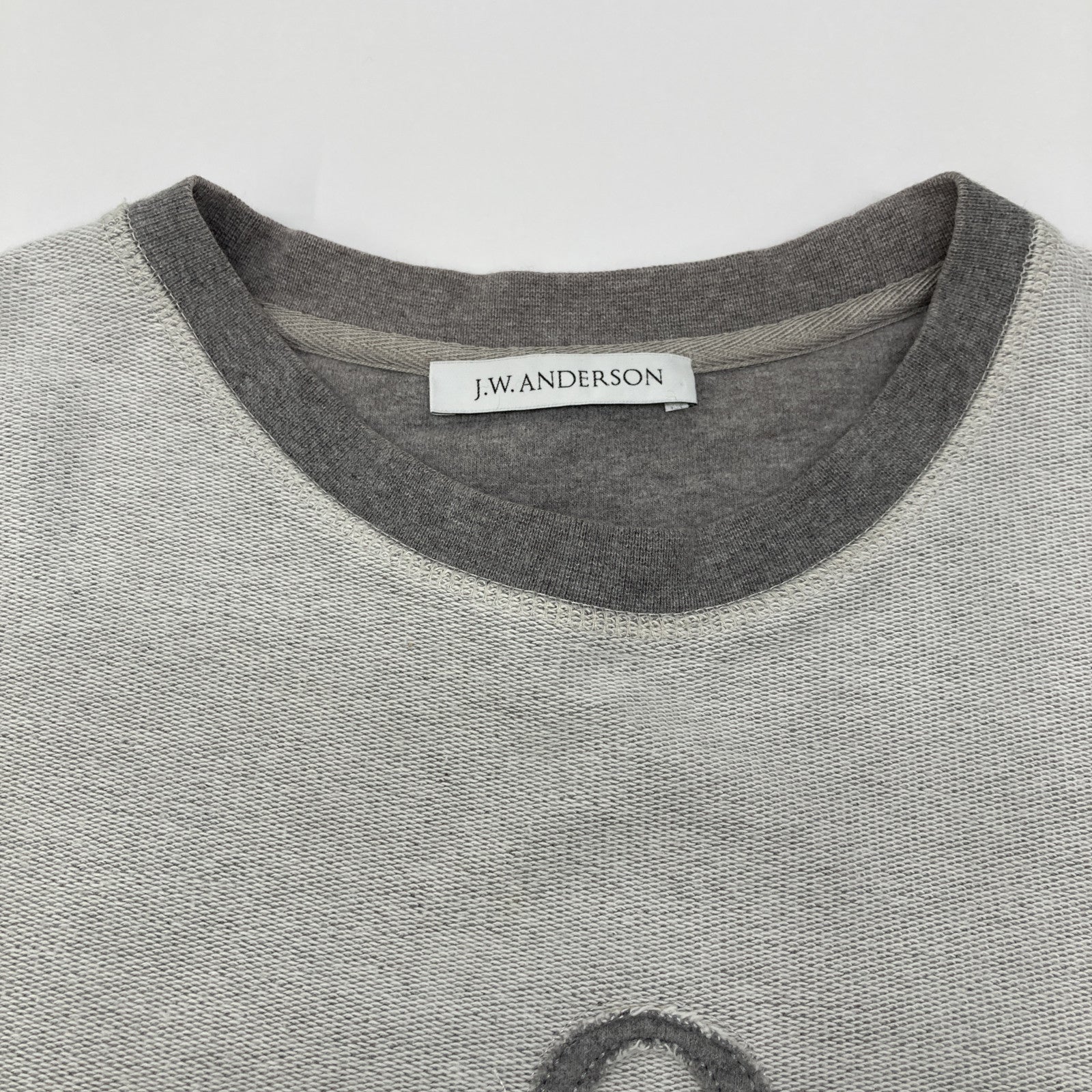 J.W.Anderson Grey Logo Pullover Sweatshirt Tops M Men's