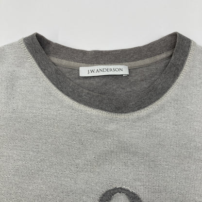 J.W.Anderson Grey Logo Pullover Sweatshirt Tops M Men's