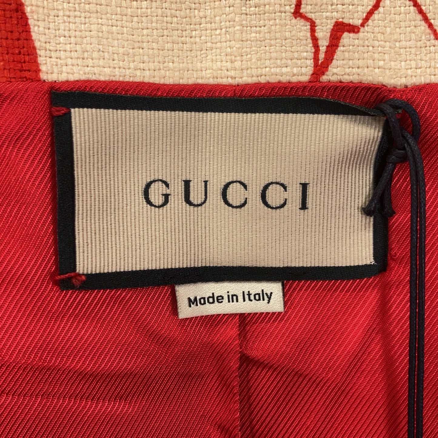 GUCCI 652265 21 Red 100% Silk Poppy Flower Jacquard Gilet Vest