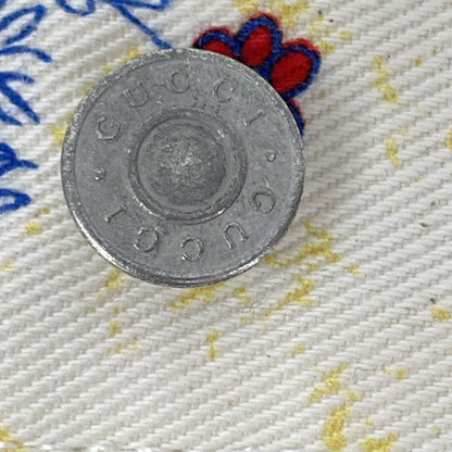 GUCCI 古驰 【×迪士尼】539778 象牙白 彩色印花迷你牛仔裙 半身裙