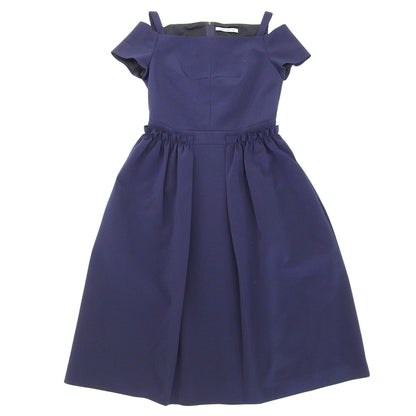 FOXEY NEW YORK Beautiful Triacetate Elegance Summer Dress Women's Navy 38 37324-NAOFI103T Dress
