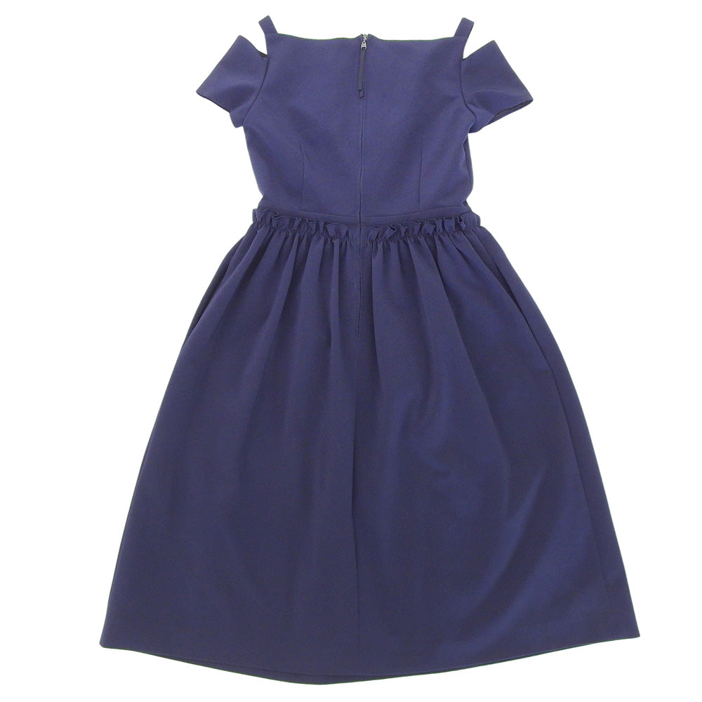 FOXEY NEW YORK Beautiful Triacetate Elegance Summer Dress Women's Navy 38 37324-NAOFI103T Dress