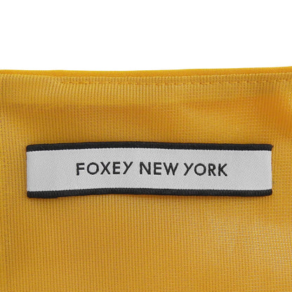 FOXEY NEW YORK Sleeveless Dress Yellow 38 38336-NSOFN115L Beautiful Condition Polyester Frill Design