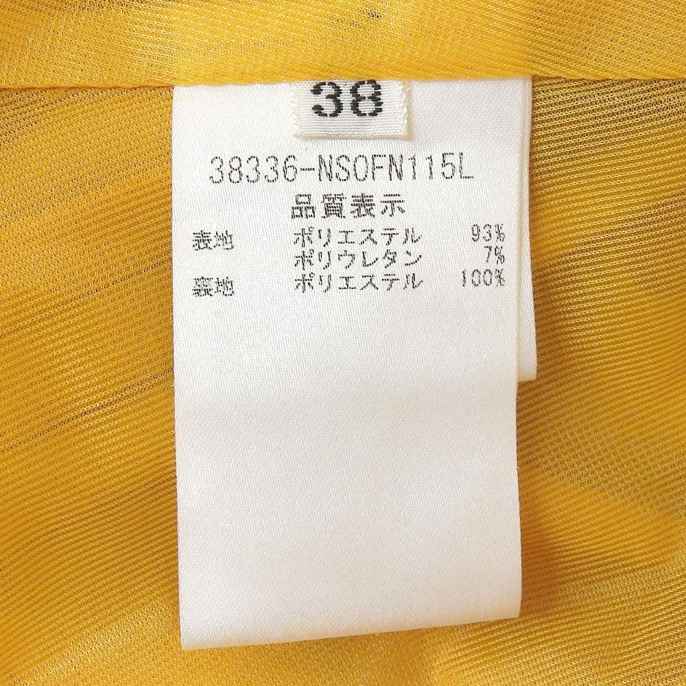FOXEY NEW YORK Sleeveless Dress Yellow 38 38336-NSOFN115L Beautiful Condition Polyester Frill Design