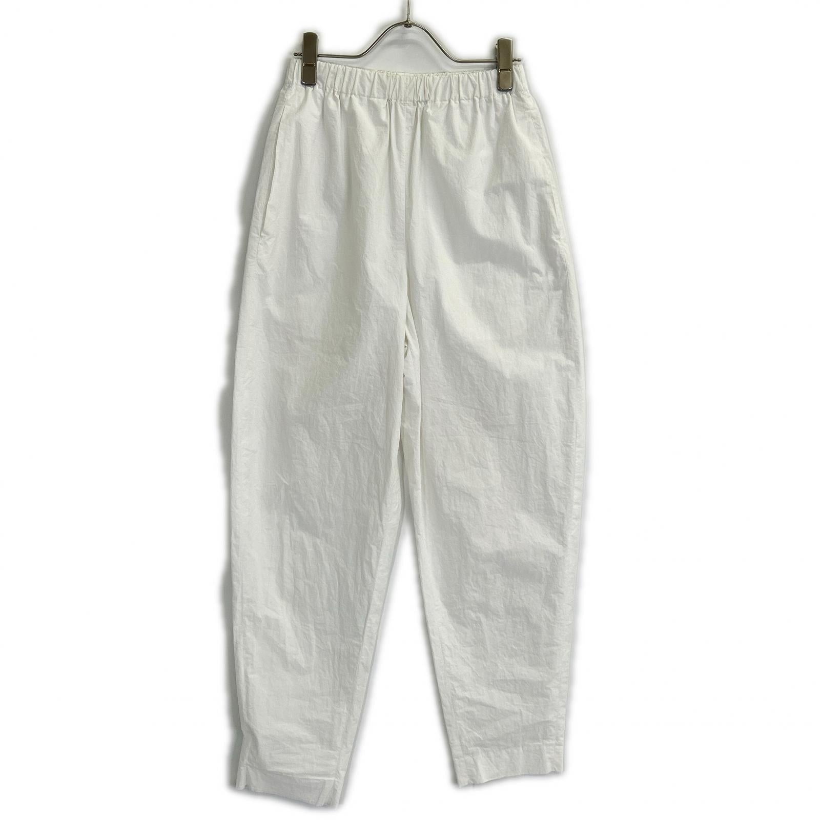 ENFOLD エンフォルド 23SS 300GS231-1710 ホワイト コットン EGG PANTS イージーパンツ ボトムス