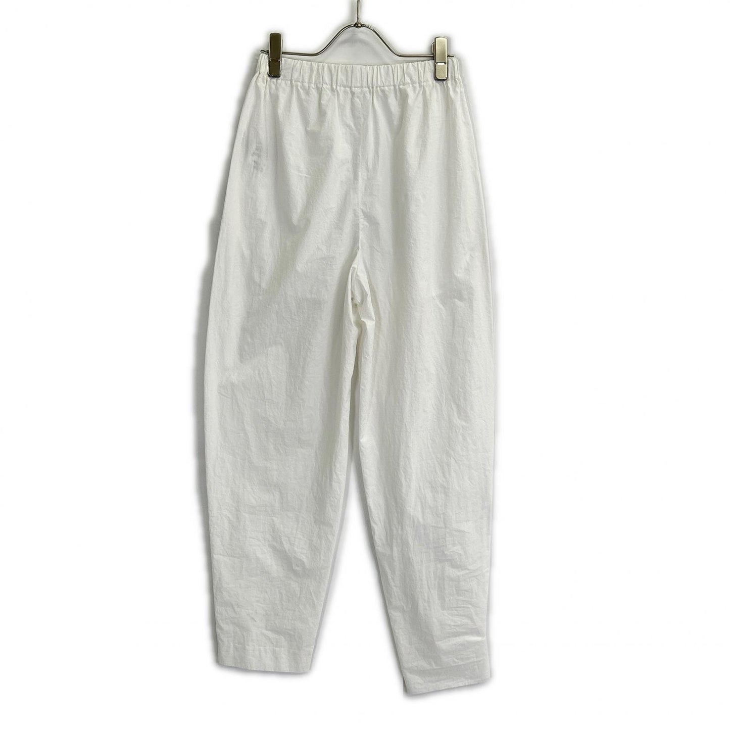 ENFOLD エンフォルド 23SS 300GS231-1710 ホワイト コットン EGG PANTS イージーパンツ ボトムス