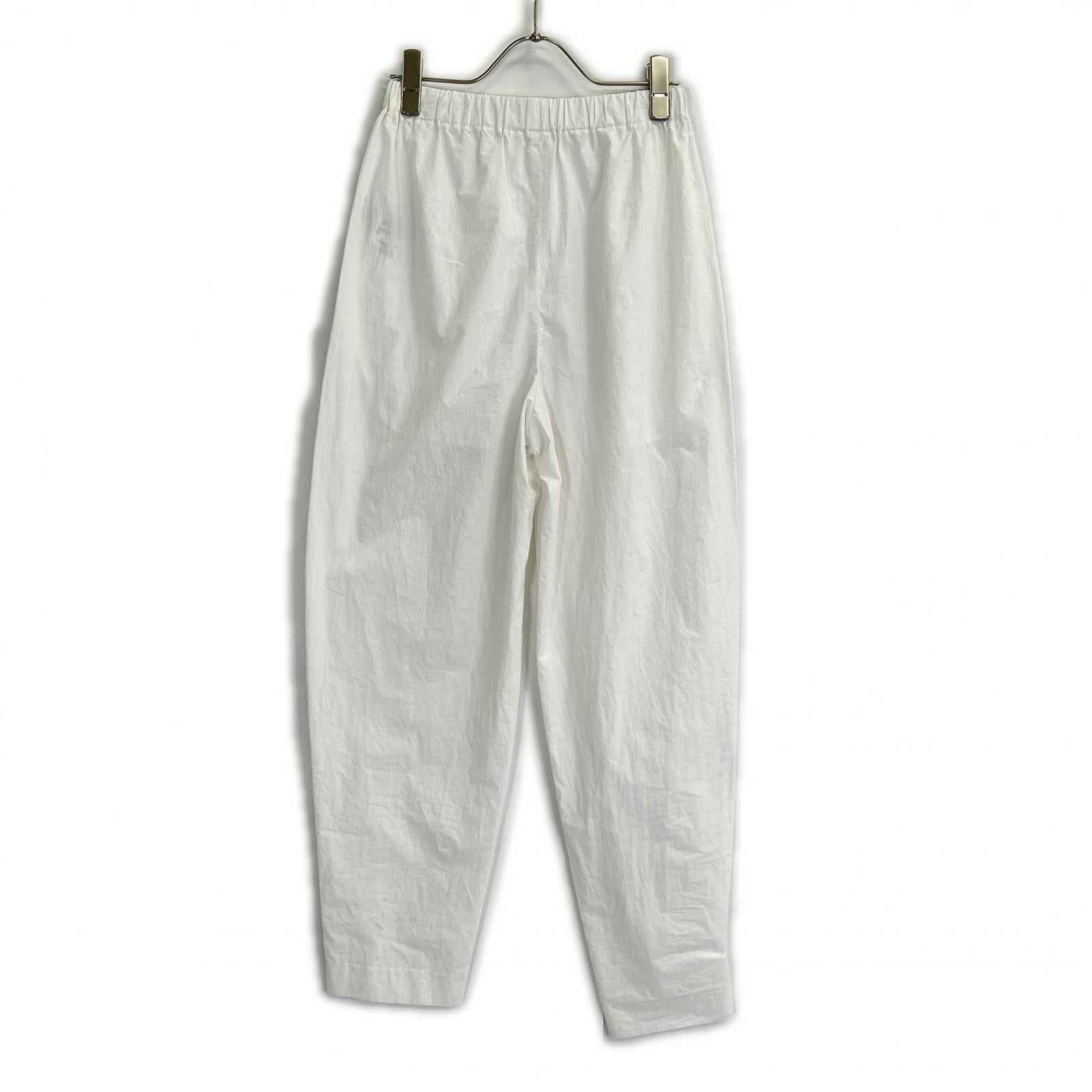 ENFOLD エンフォルド 23SS 300GS231-1710 ホワイト コットン EGG PANTS イージーパンツ ボトムス