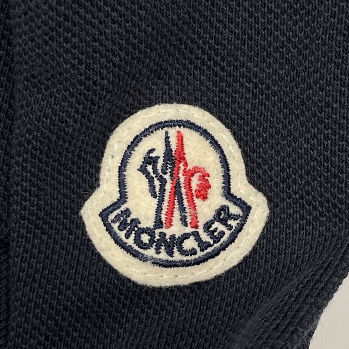 MONCLER 盟可睐 国内正品 MAGLIA POLO MANICA CORTA 海军蓝×白色 棉质 徽章标识 Polo衫 上衣