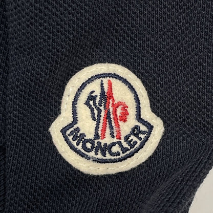 MONCLER 盟可睐 国内正品 MAGLIA POLO MANICA CORTA 海军蓝×白色 棉质 徽章标识 Polo衫 上衣