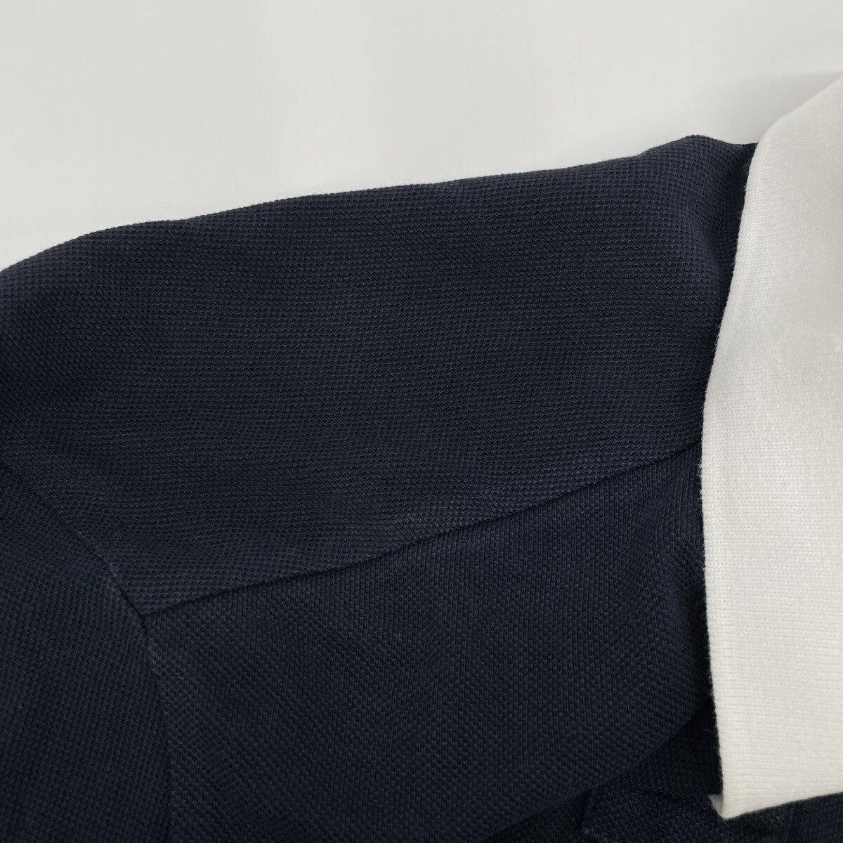 MONCLER 盟可睐 国内正品 MAGLIA POLO MANICA CORTA 海军蓝×白色 棉质 徽章标识 Polo衫 上衣