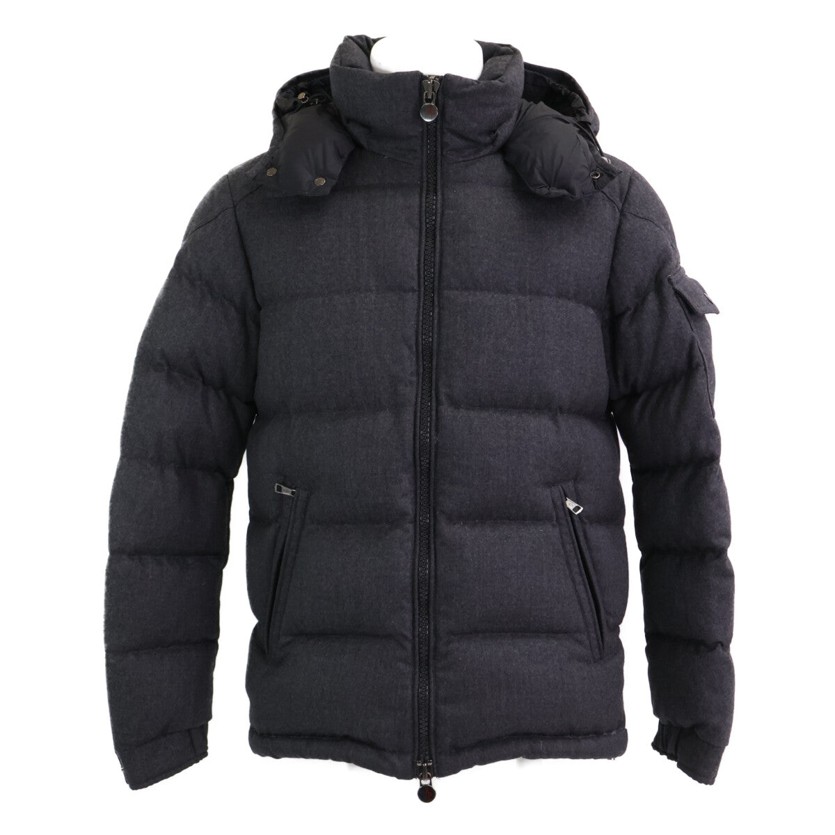 MONTGENEVRE Moncler Wool Hooded Down Jacket 1 Men's