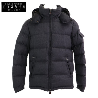 MONTGENEVRE Moncler Wool Hooded Down Jacket 1 Men's