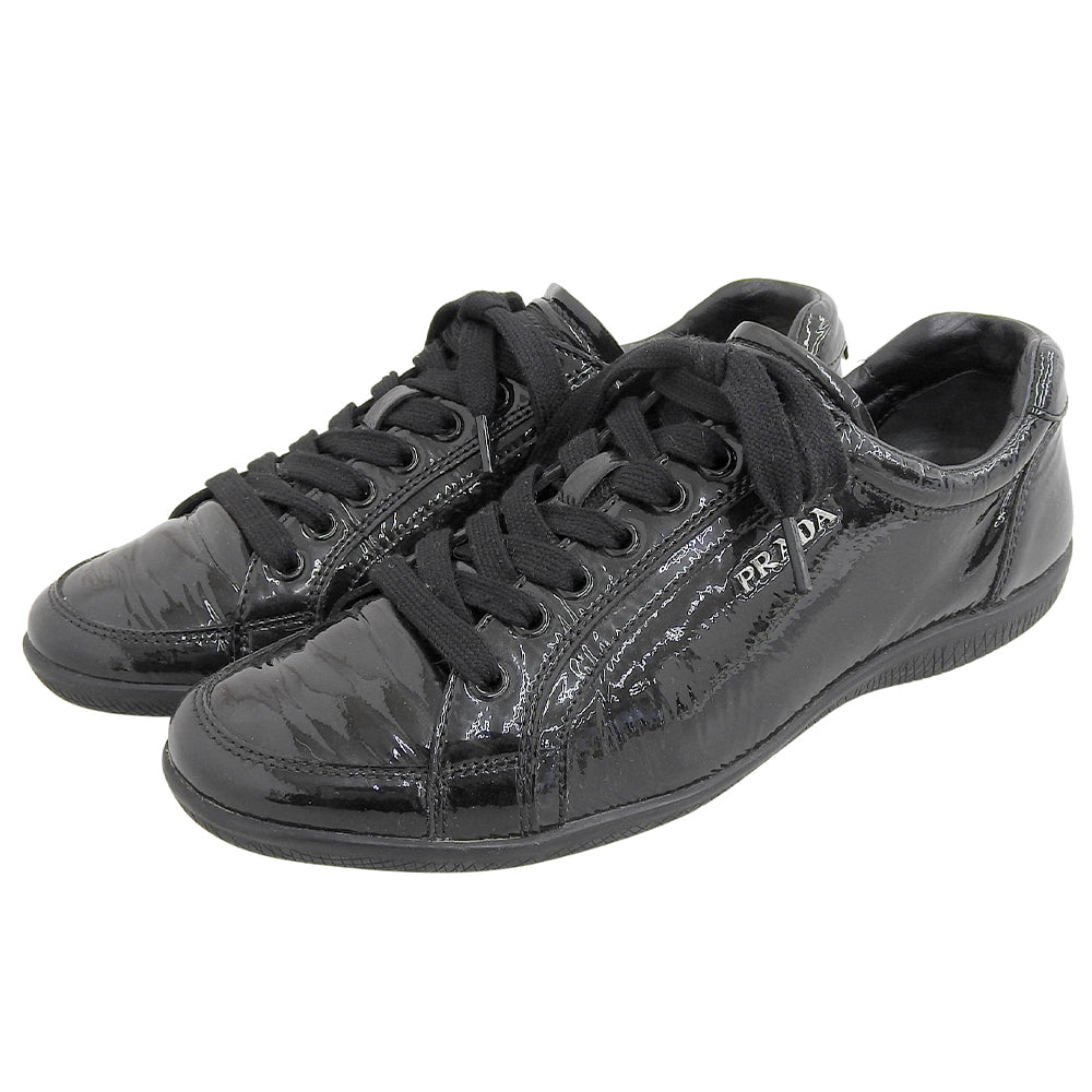PRADA SPORT プラダスポーツ エナメル ローカットスニーカー シューズ 
