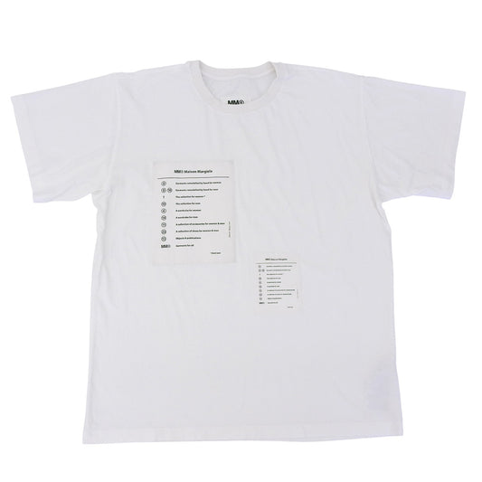 MM6 马吉拉 Maison 拼布T恤 上衣 女士 白色 M 22AW S52GC0245 上衣