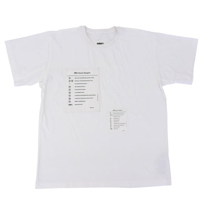 MM6 エムエムシックス メゾンパッチワークTシャツ トップス レディース ホワイト M 22AW S52GC0245 トップス
